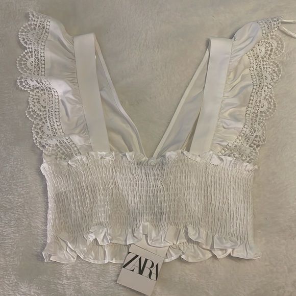 Zara RUFFLED BLOUSE - Picture 5 of 5